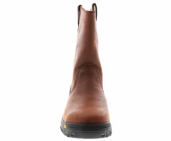 Safety Toe Boots|CATERPILLAR Drawbar Men's Steel Toe Work Boot Brown