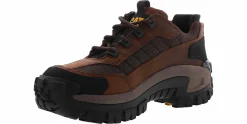 Safety Toe Boots|Slip Resistant|CATERPILLAR Invader Men’s Steel Toe Work Shoe Brown
