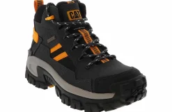 Safety Toe Boots|CATERPILLAR Invader Mid Vent Men’s Composite Toe Work Shoe Black