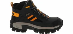 Safety Toe Boots|CATERPILLAR Invader Mid Vent Men’s Composite Toe Work Shoe Black