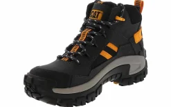 Safety Toe Boots|CATERPILLAR Invader Mid Vent Men’s Composite Toe Work Shoe Black