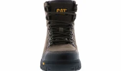 Safety Toe Boots|Wide|CATERPILLAR Outline Men's Wide-Width Steel Toe Work Boot Brown