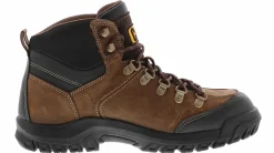 Soft Toe Boots|Slip Resistant|CATERPILLAR Threshold Men's Soft Toe Work Boot Brown