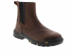 Safety Toe Boots|CATERPILLAR Wheelbase Men's Steel Toe Work Boot Brown