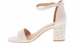 Heeled Sandals|Special Occasion|CL BY LAUNDRY Jessie Eyelet Women's Fashion Heel White
