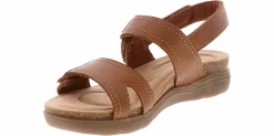 Comfort Sandals|Wedge & Platform Sandals|CLARKS April Clover Women's Wedge Sandal Beige