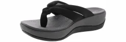 Flip Flops|Comfort Sandals|CLARKS Arla Kaylie Women’s Comfort Sandal Black