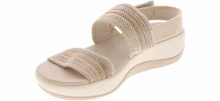 Comfort Sandals|Wedge & Platform Sandals|CLARKS Arla Stroll Combo Women’s Comfort Sandal Beige