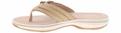 Comfort Sandals|Flip Flops|CLARKS Breeze Dalia Sand Cloudstepper Women’s Sandal Beige