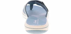 Comfort Sandals|Flip Flops|CLARKS Breeze Reyna Denim Cloudstepper Women's Sandal Blue