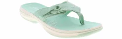 Comfort Sandals|Flip Flops|CLARKS Breeze Ryna Cloudstepper Women's Sandal Green