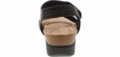 Comfort Sandals|Footbed Sandals|CLARKS Calenne Clara Women's Wedge Sandal Black