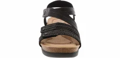 Comfort Sandals|Footbed Sandals|CLARKS Calenne Clara Women's Wedge Sandal Black