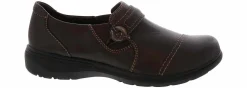 Flat|Slip-On|CLARKS Carliegh Pearl Women’s Casual Shoe Brown