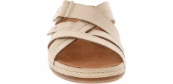 Comfort Sandals|CLARKS Cecily Strap Cream Women’s Sandal White