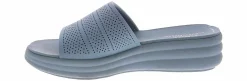 Comfort Sandals|Wedge & Platform Sandals|CLARKS Cloudsteppers Drift Twist Women's Wedge Sandal Blue