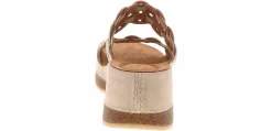Comfort Sandals|Wedge & Platform Sandals|CLARKS Kassanda Lily Mule Women's Wedge Sandal Beige