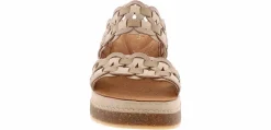 Comfort Sandals|Wedge & Platform Sandals|CLARKS Kassanda Lily Mule Women's Wedge Sandal Beige