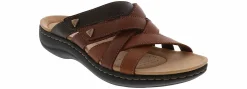 Comfort Sandals|CLARKS Laurieann Bali Cross Band Women’s Comfort Sandal Brown