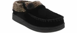 Comfort Shoes|Slip-On|CLARKS Moc Toe Women’s Casual Slipper Black