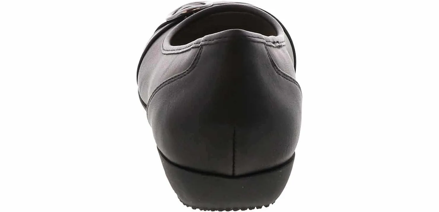 Flat|Comfort Shoes|CLIFFS BY WHITE MOUNTAIN Calming Women’s Wide-Width Casual Shoe Black