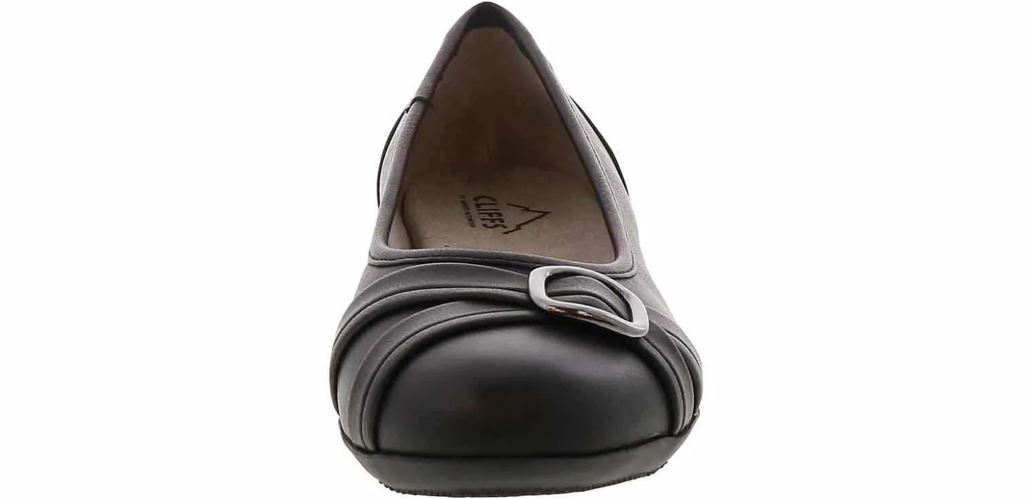Flat|Comfort Shoes|CLIFFS BY WHITE MOUNTAIN Calming Women’s Wide-Width Casual Shoe Black