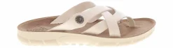 Comfort Sandals|Flat Sandals|CLIFFS BY WHITE MOUNTAIN Banksy Cross Band Women’s Comfort Sandal White