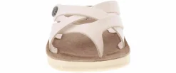 Comfort Sandals|Flat Sandals|CLIFFS BY WHITE MOUNTAIN Banksy Cross Band Women’s Comfort Sandal White