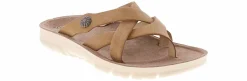 Comfort Sandals|Flat Sandals|CLIFFS BY WHITE MOUNTAIN Banksy Cross Band Women’s Comfort Sandal Brown