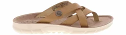 Comfort Sandals|Flat Sandals|CLIFFS BY WHITE MOUNTAIN Banksy Cross Band Women’s Comfort Sandal Brown