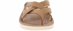 Comfort Sandals|Flat Sandals|CLIFFS BY WHITE MOUNTAIN Banksy Cross Band Women’s Comfort Sandal Brown