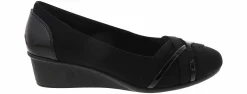Special Occasion|Comfort Dress Shoes|CLIFFS BY WHITE MOUNTAIN Bowie Women’s Wide-Width Wedge Heel Black