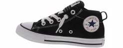 Athletics & Sneakers|Casual|CONVERSE Chuck Taylor All Start Street Youth Boys’ (11-3) Mid Top Canvas Sneaker Black