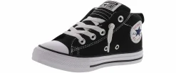 Athletics & Sneakers|Casual|CONVERSE Chuck Taylor All Start Street Youth Boys’ (11-3) Mid Top Canvas Sneaker Black
