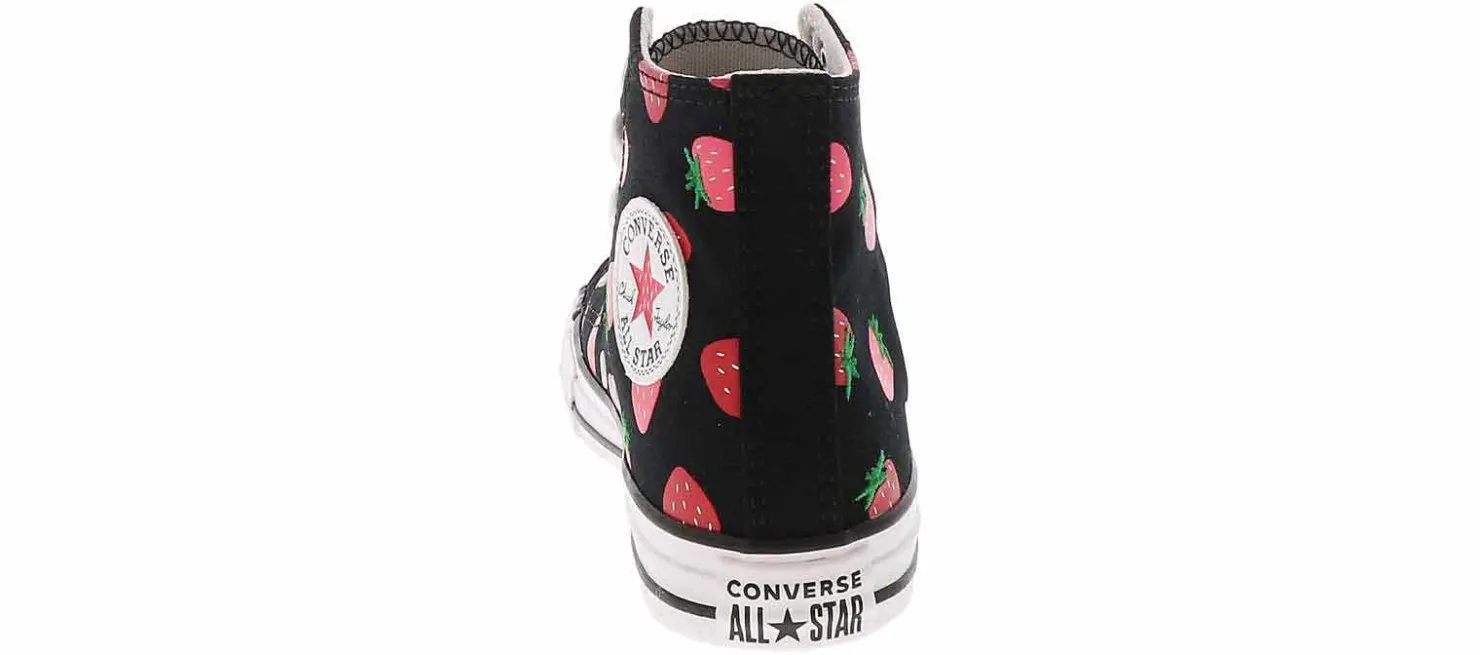 Athletic & Sneakers|CONVERSE Chuck Taylor All Star Strawberries Youth Girls’ (10.5-3) Hi-Top Canvas Sneaker Black