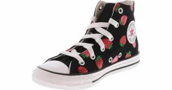 Athletic & Sneakers|CONVERSE Chuck Taylor All Star Strawberries Youth Girls’ (10.5-3) Hi-Top Canvas Sneaker Black