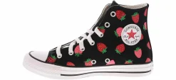 Athletic & Sneakers|CONVERSE Chuck Taylor All Star Strawberries Junior Girls’ (4-7) Hi-Top Canvas Sneaker Black