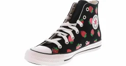 Athletic & Sneakers|CONVERSE Chuck Taylor All Star Strawberries Junior Girls’ (4-7) Hi-Top Canvas Sneaker Black