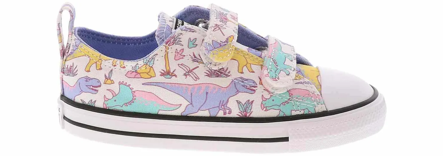 Athletic & Sneakers|CONVERSE Chuck Taylor All Star Dinoverse 2V Toddlers Girls’ (7-10) Canvas Sneaker White