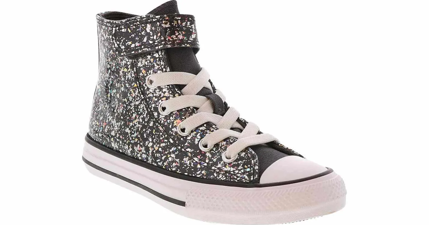 Athletic & Sneakers|Casual|CONVERSE Chuck Taylor All Star Glitter Easy-On Youth Girls' (11-3) Hi-Top Sneaker Black