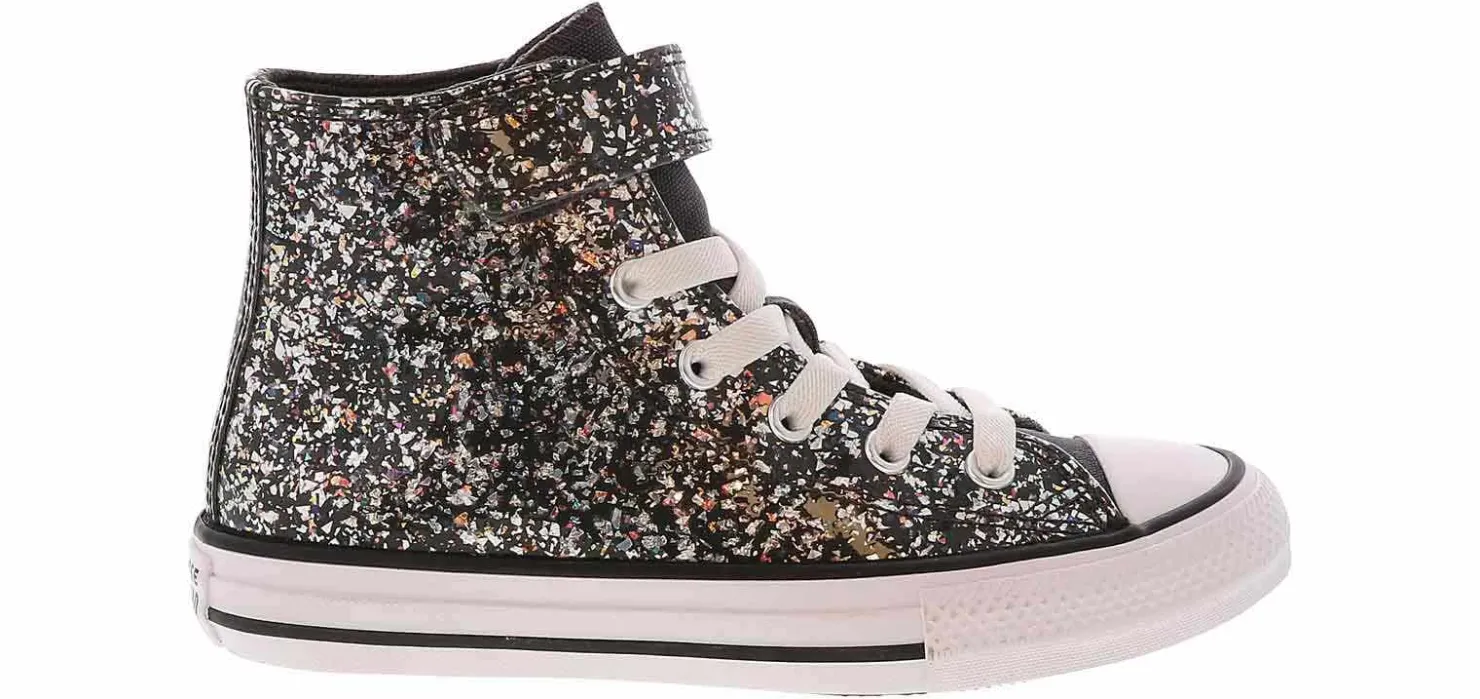 Athletic & Sneakers|Casual|CONVERSE Chuck Taylor All Star Glitter Easy-On Youth Girls' (11-3) Hi-Top Sneaker Black