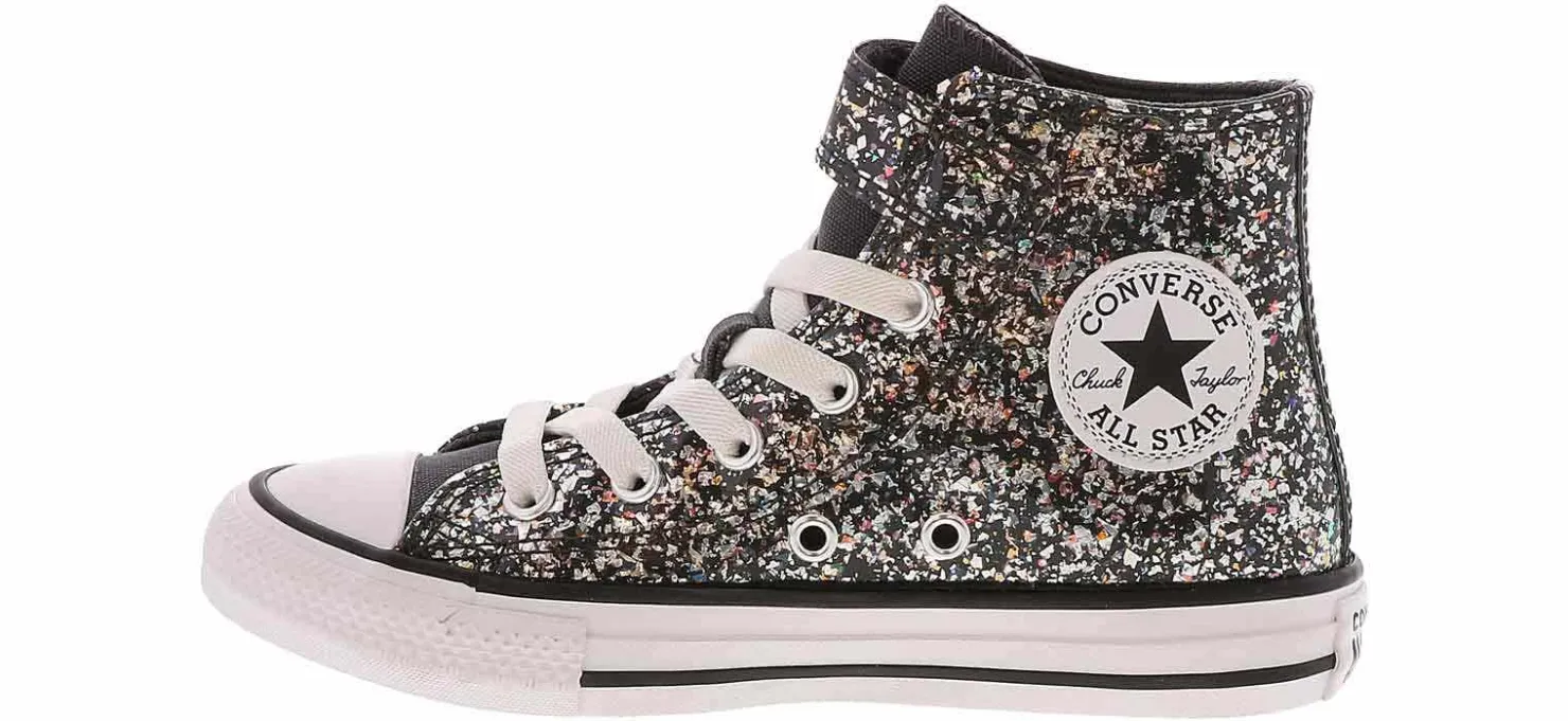 Athletic & Sneakers|Casual|CONVERSE Chuck Taylor All Star Glitter Easy-On Youth Girls' (11-3) Hi-Top Sneaker Black