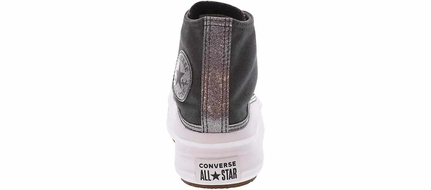 Athletic & Sneakers|Casual|CONVERSE Chuck Taylor All Star Move Glitter Junior Girls' (4-7) Hi-Top Platform Sneaker Black