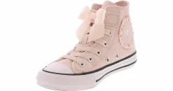 Athletic & Sneakers|Casual|CONVERSE Chuck Taylor All Star Ruffles and Bows Youth Girls’ (11-3) Hi-Top Sneaker Pink