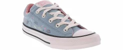 Athletic & Sneakers|Casual|CONVERSE Chuck Taylor All Star Street Floral Junior Girls' (4-7) Sneaker Blue