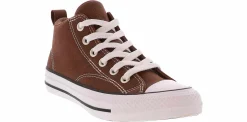 Athletics & Sneakers|Casual|CONVERSE Chuck Taylor All Star Malden Junior Boys’ (4-7) Hi-Top Canvas Sneaker Brown