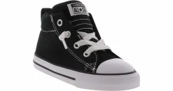 Athletics & Sneakers|CONVERSE Chuck Taylor All Star Street Toddler Boys’ (2-10) Hi-Top Canvas Sneaker Black