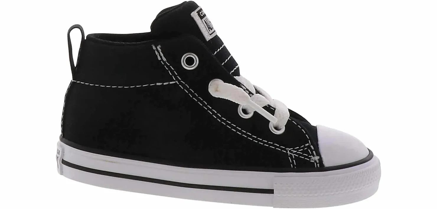 Athletics & Sneakers|CONVERSE Chuck Taylor All Star Street Toddler Boys’ (2-10) Hi-Top Canvas Sneaker Black