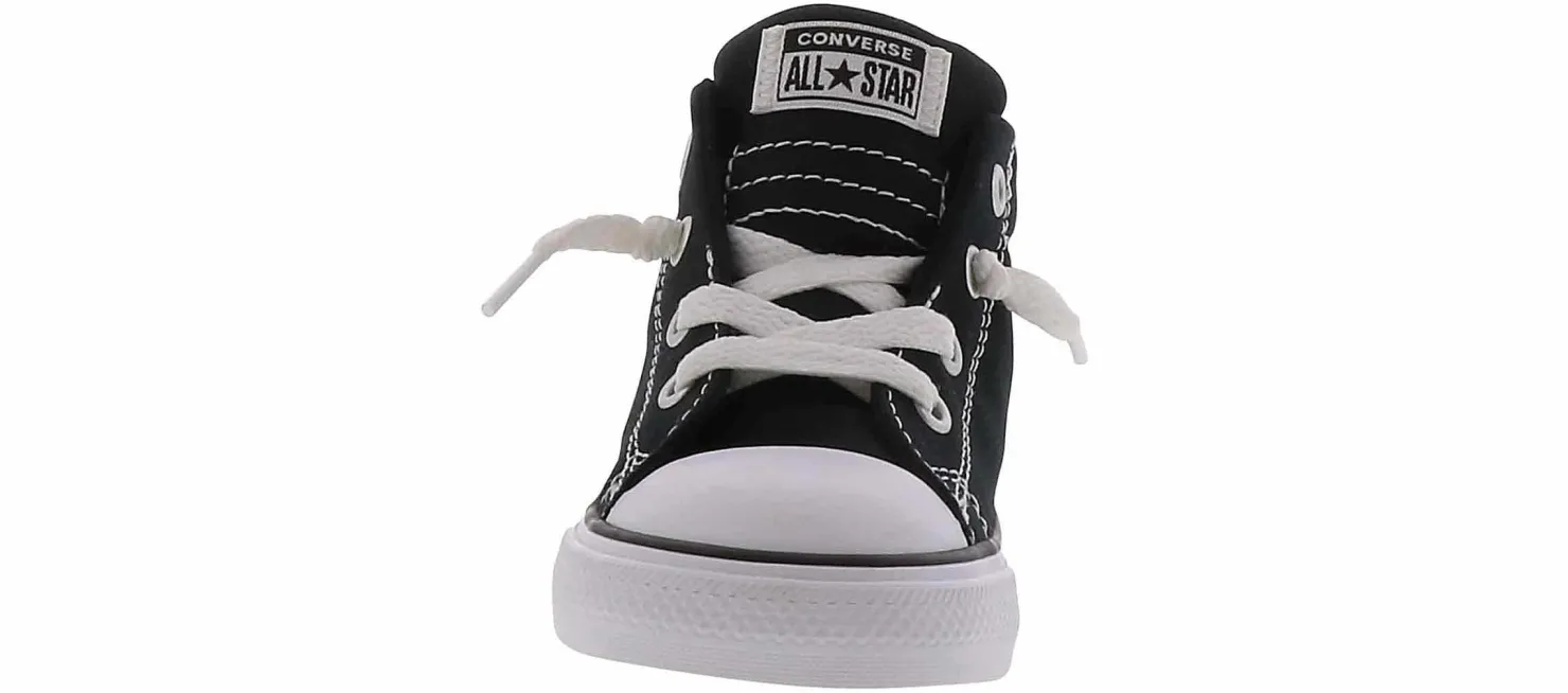 Athletics & Sneakers|CONVERSE Chuck Taylor All Star Street Toddler Boys’ (2-10) Hi-Top Canvas Sneaker Black