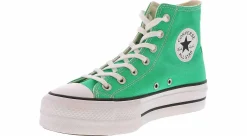 Athleisure & Casual|Canvas Shoes|CONVERSE Chuck Taylor All Star Lift Women's Hi-Top Platform Sneaker Green